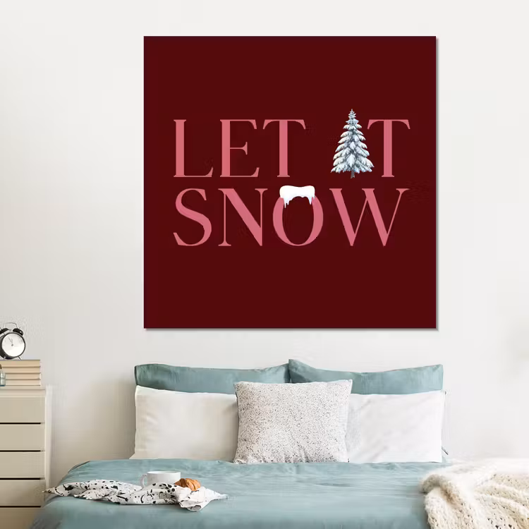Forex - Tekst - Kerst - Sneeuw - Roze — 2