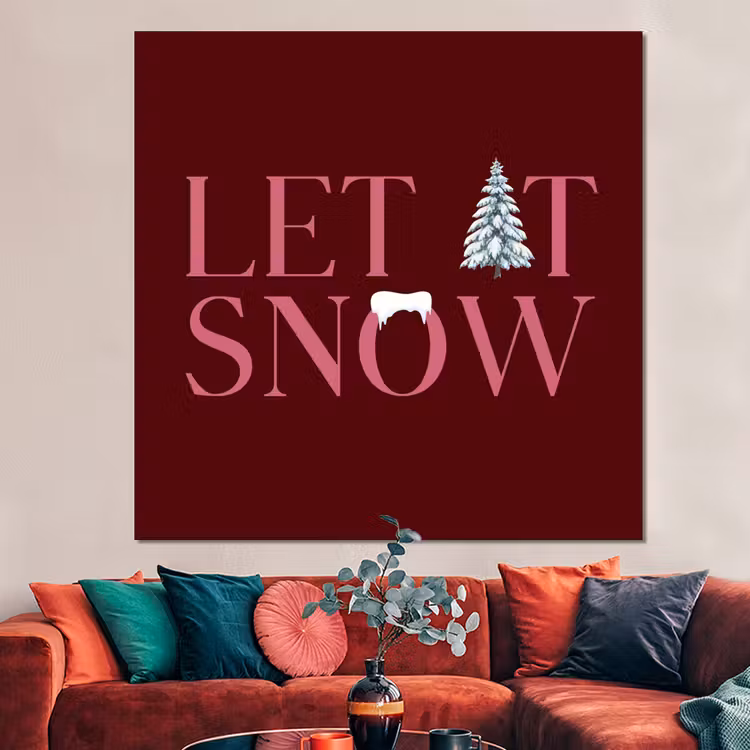 Forex - Tekst - Kerst - Sneeuw - Roze — 3