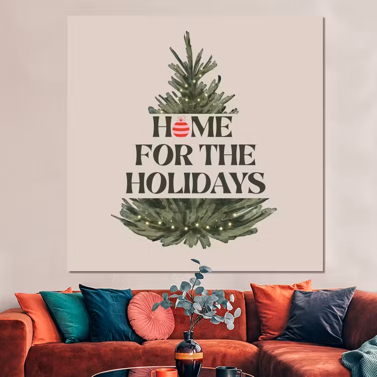 Forex - Kerst - Tekst - Kerstboom - Beige — 3