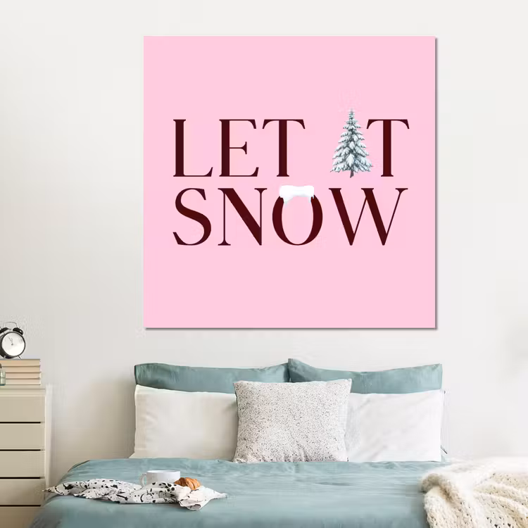 Forex - Kerst - Tekst - Sneeuw - Roze — 2