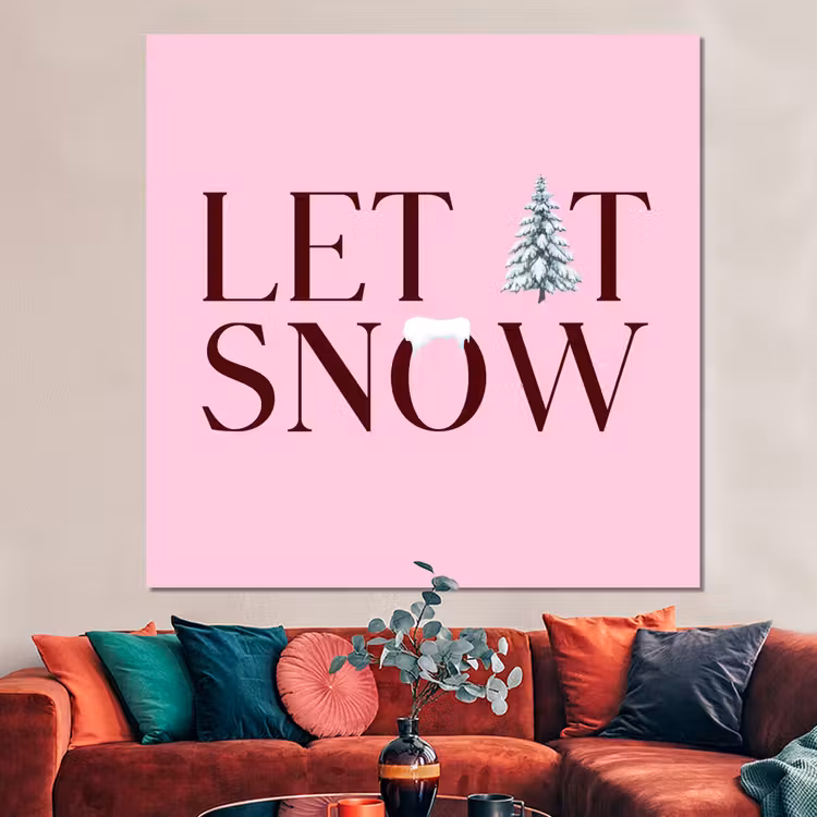 Forex - Kerst - Tekst - Sneeuw - Roze — 3