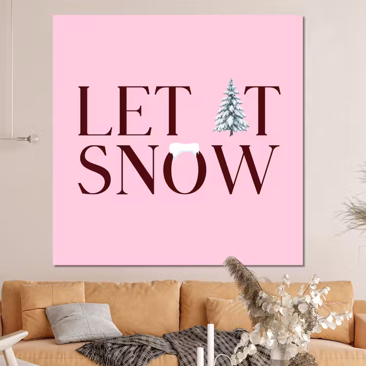 Forex - Kerst - Tekst - Sneeuw - Roze — 4