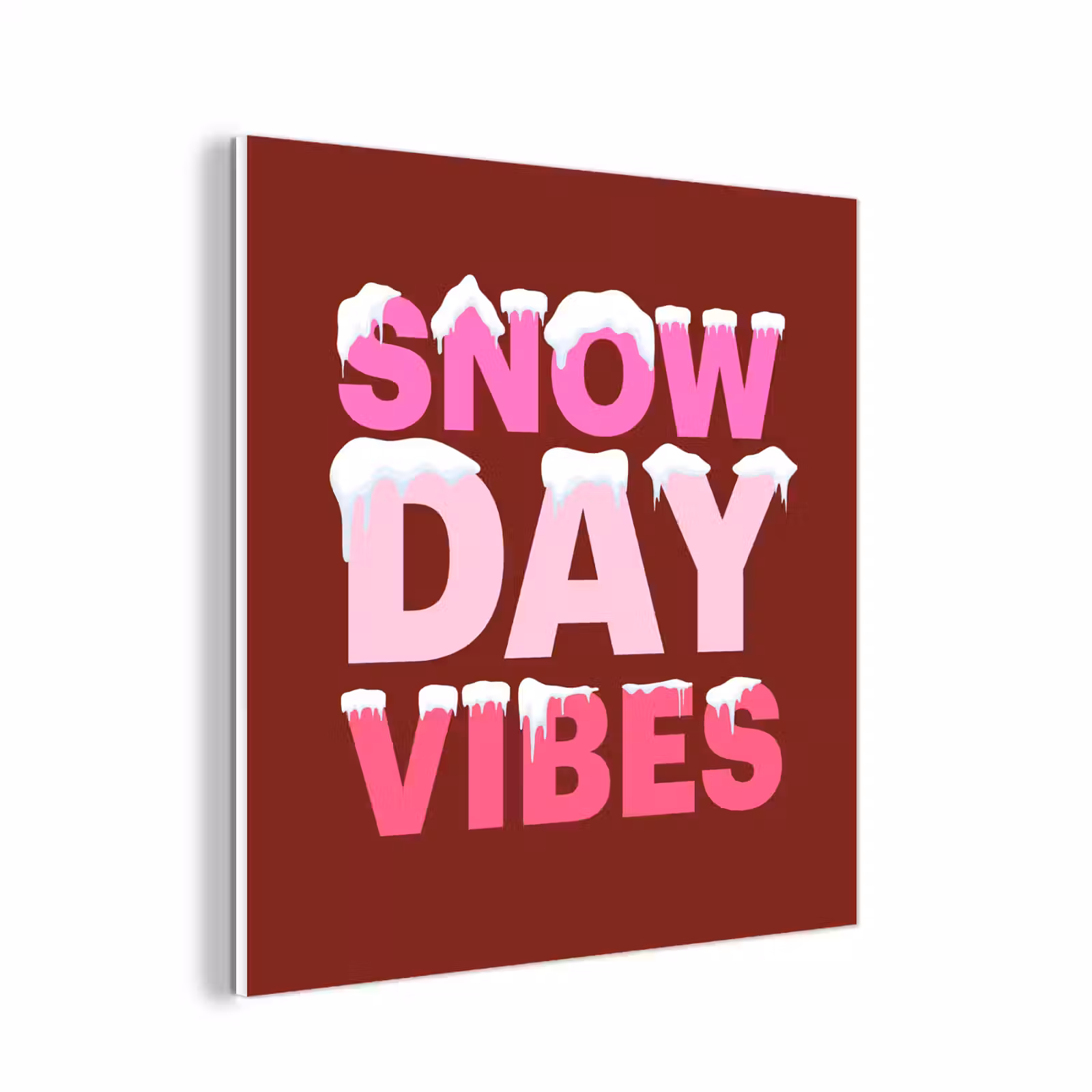 Forex - Kerst - Tekst - Sneeuw - Rood - Roze — 1