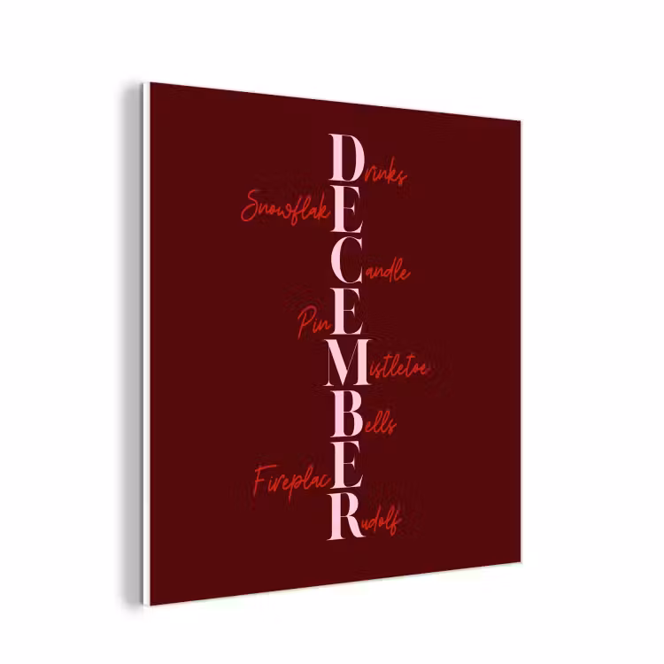 Forex - December - Tekst - Kerst - Burgundy