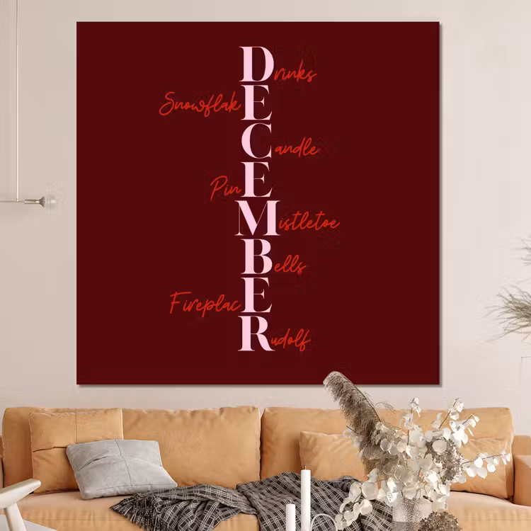 Forex - December - Tekst - Kerst - Burgundy — 4