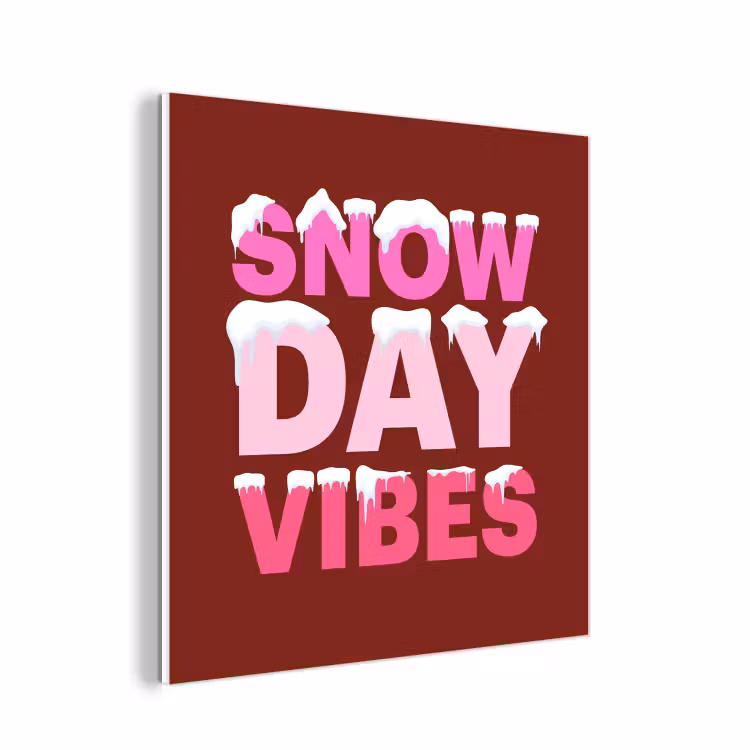 Forex - Kerst - Tekst - Sneeuw - Rood - Roze — 1