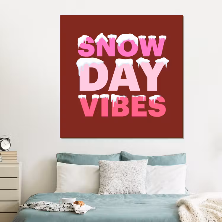 Forex - Kerst - Tekst - Sneeuw - Rood - Roze — 2