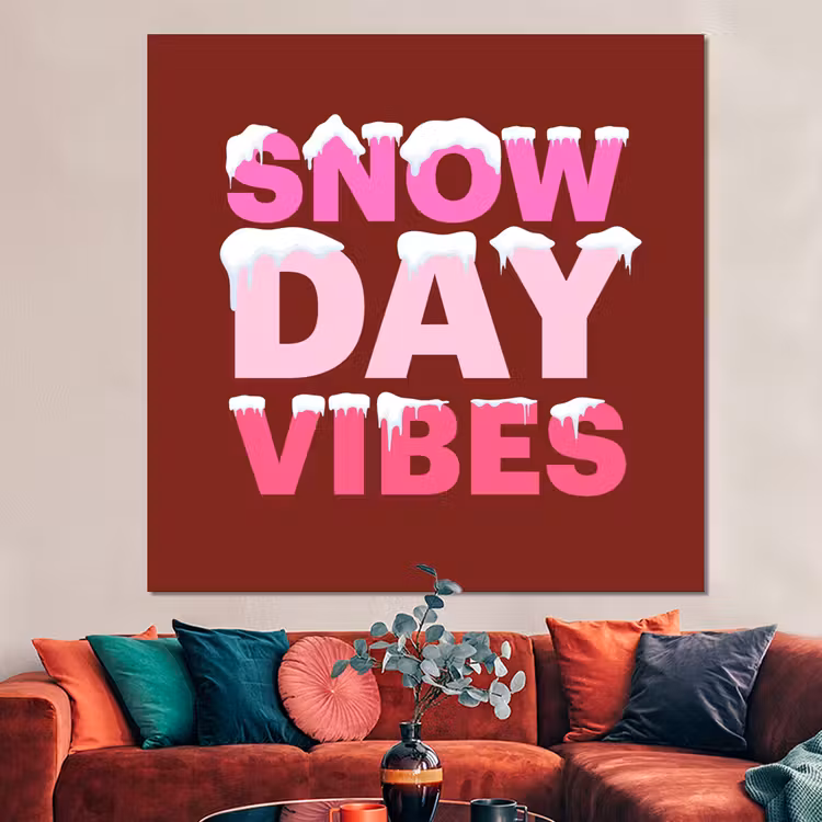 Forex - Kerst - Tekst - Sneeuw - Rood - Roze — 3