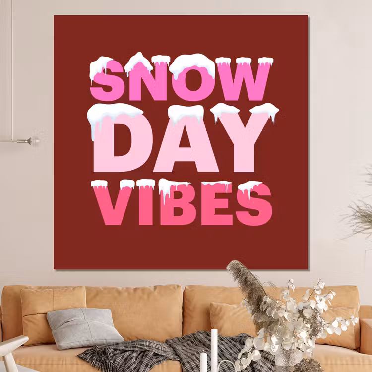Forex - Kerst - Tekst - Sneeuw - Rood - Roze — 4