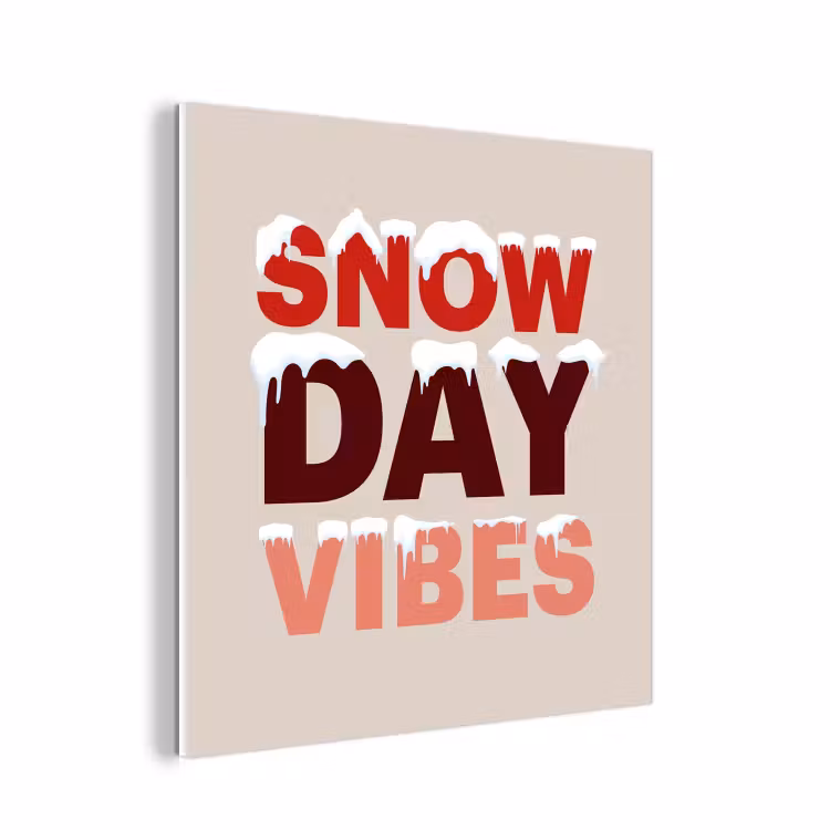 Forex - Sneeuw - Kerst - Tekst - Rood — 1