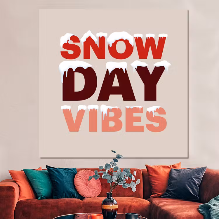 Forex - Sneeuw - Kerst - Tekst - Rood — 3
