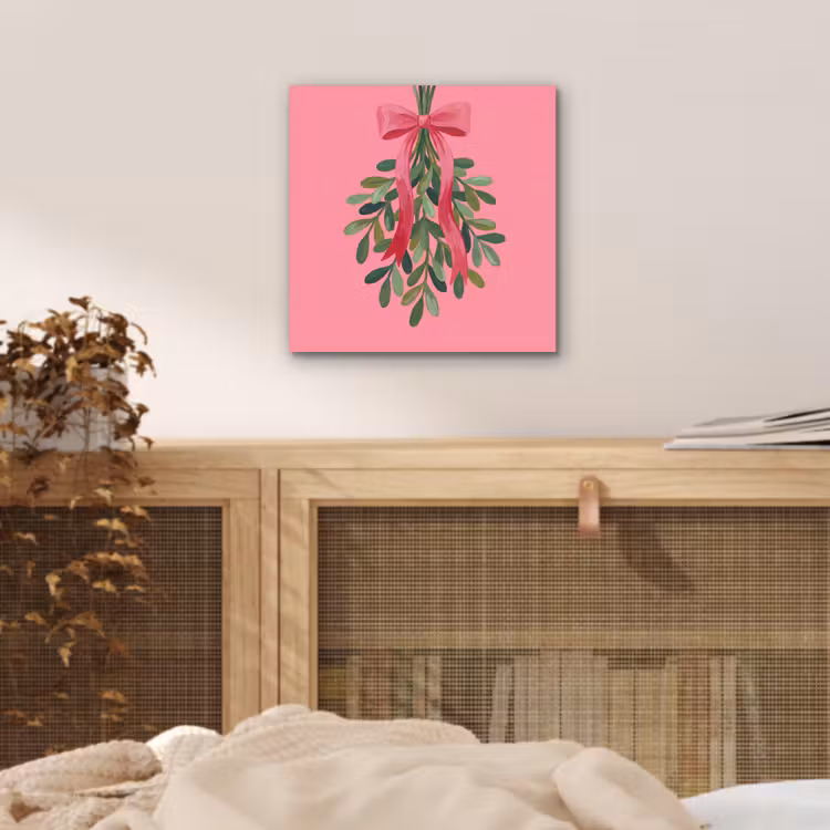Aluminium schilderij - Plant - Lint - Roze — 4