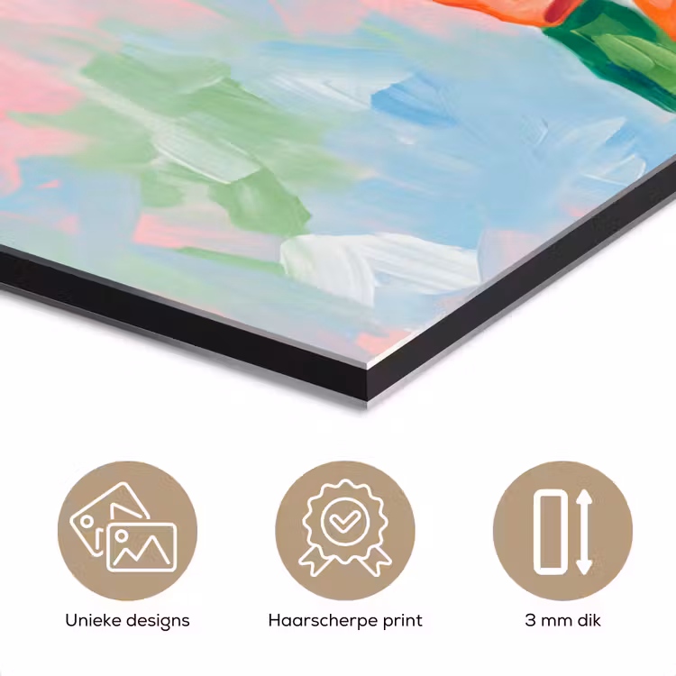 Aluminium schilderij - Hert - Kerst - Dieren — 7