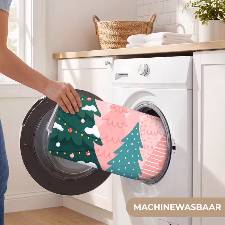 Badmat - Kerstbomen - Illustratie - Roze — 7