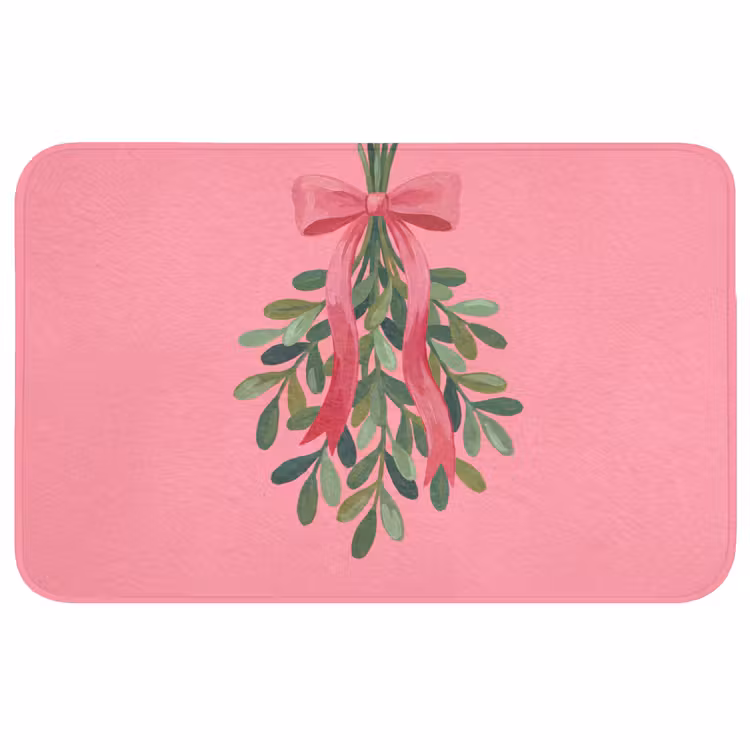 Badmat - Plant - Lint - Roze — 1