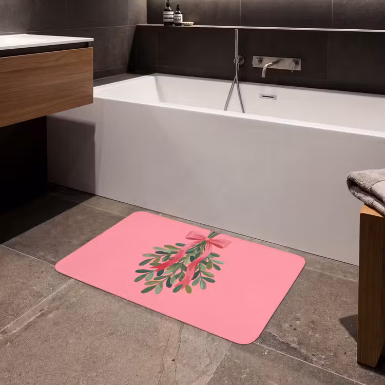 Badmat - Plant - Lint - Roze — 4