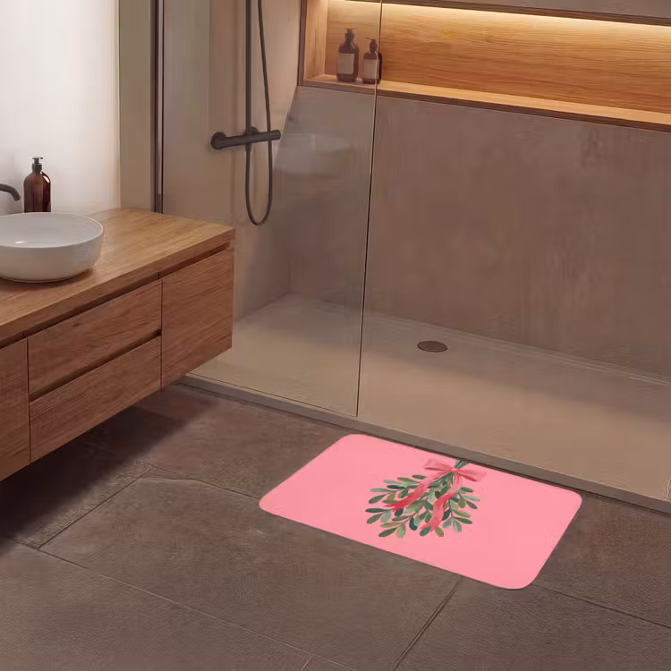 Badmat - Plant - Lint - Roze — 6