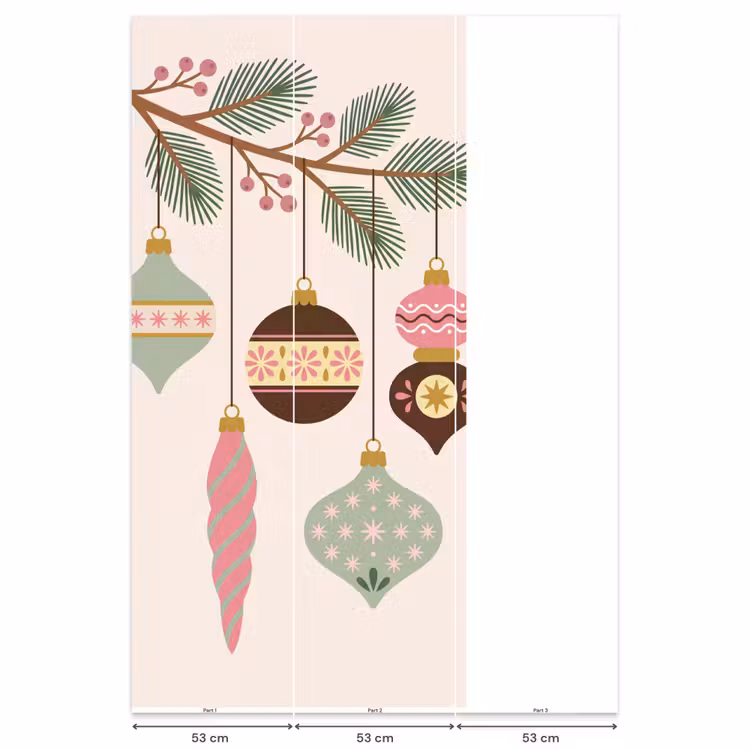 Behang - Kerst - Ornamenten - Tak — 6