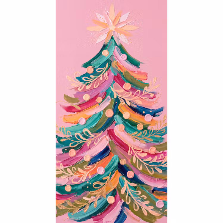 Behang - Kerstboom - Abstract - Kleurrijk β 2