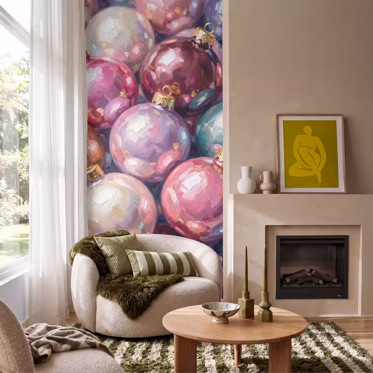 Behang - Kerstdecoratie - Kleurrijk - Feest — 1