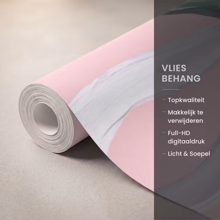 Behang - Plant - Kerst - Roze — 3