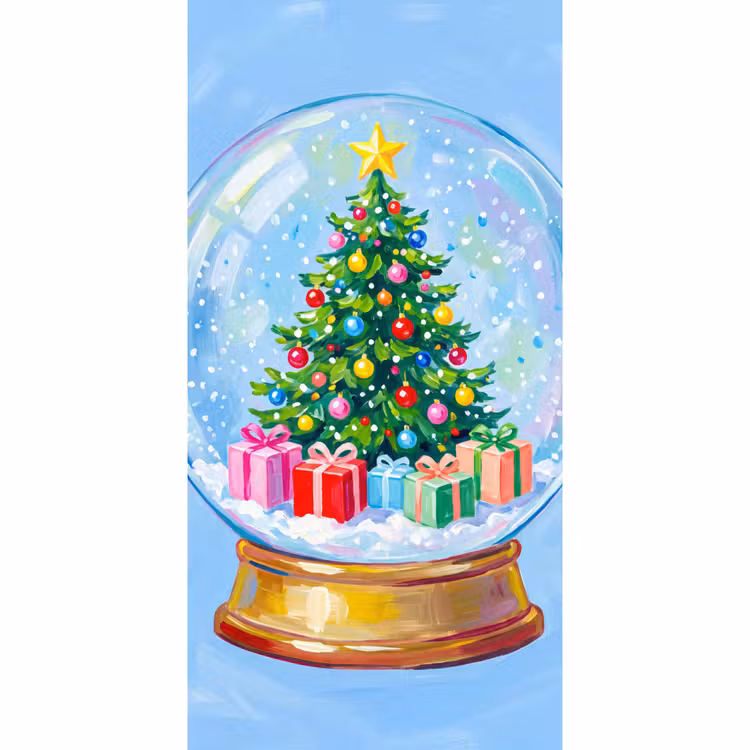 Behang - Sneeuwbol - Kerst - Cadeaus — 2