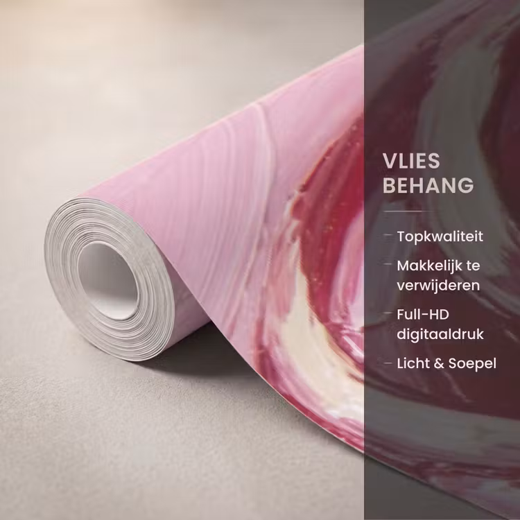 Behang - Snoep - Hart - Roze β 3