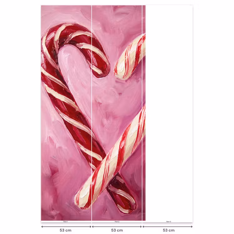 Behang - Snoep - Hart - Roze β 6