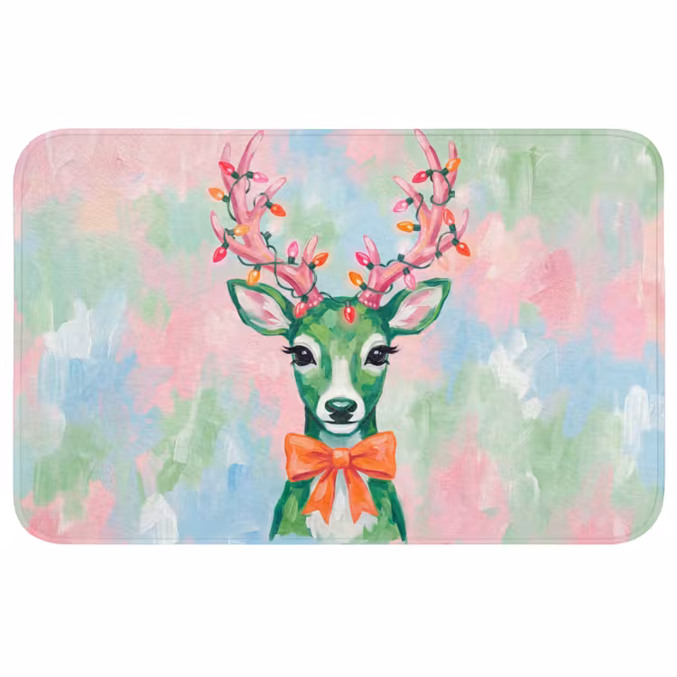 Badmat - Hert - Kerst - Dieren — 1