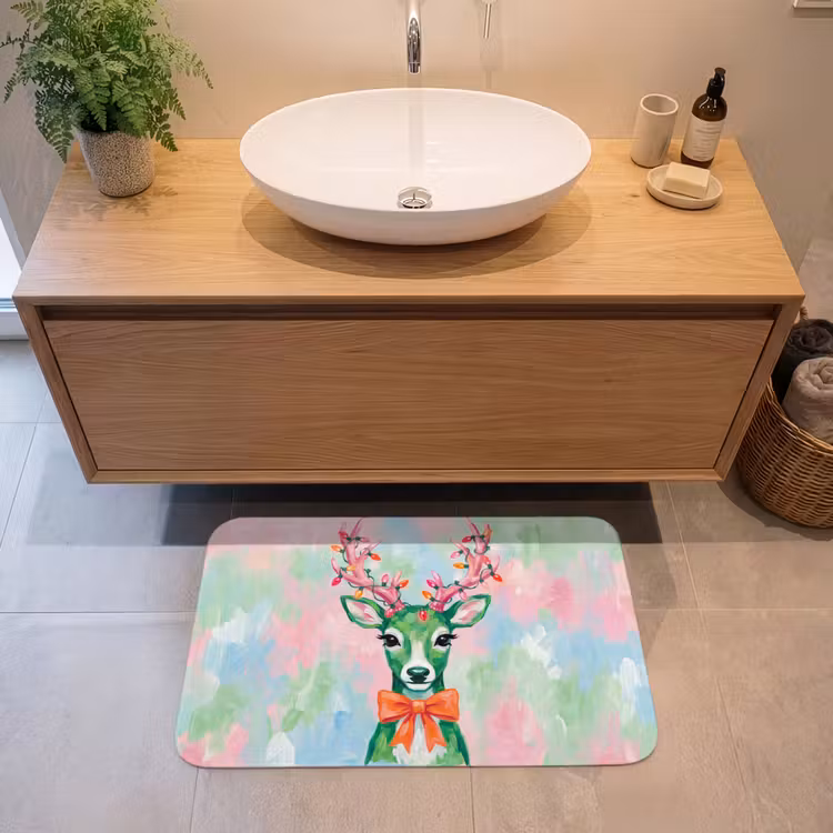 Badmat - Hert - Kerst - Dieren — 2