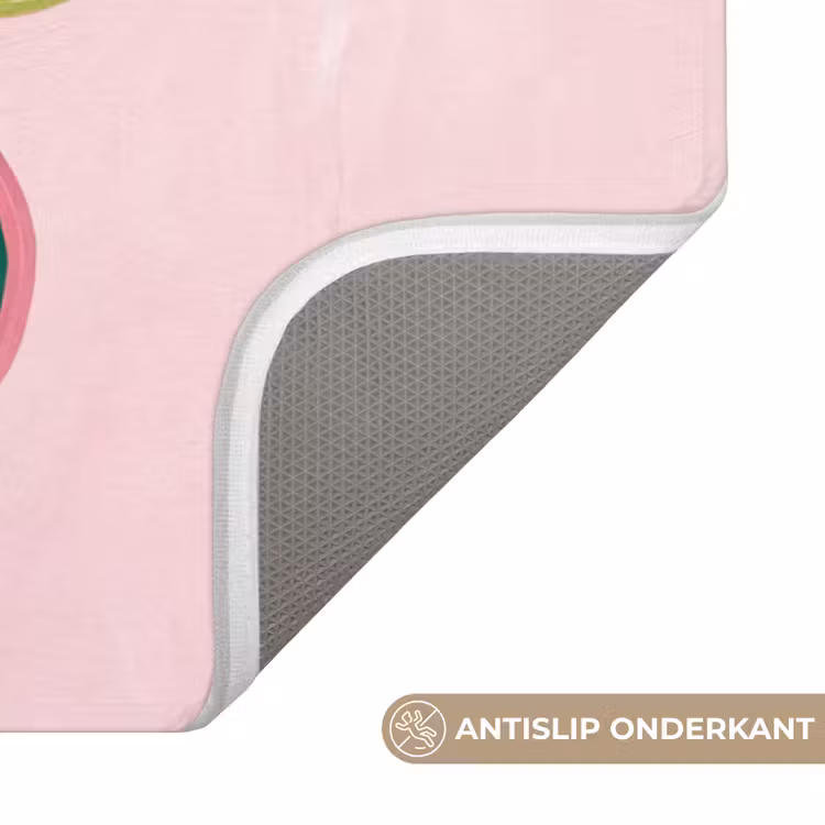 Badmat - Kerstversiering - Gestreept - Roze — 3