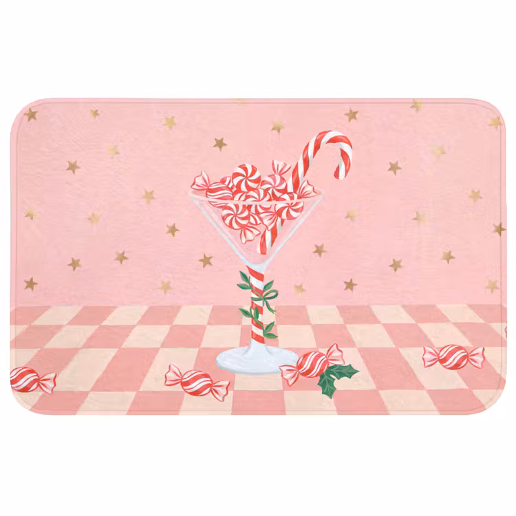 Badmat - Snoep - Glas - Roze — 1