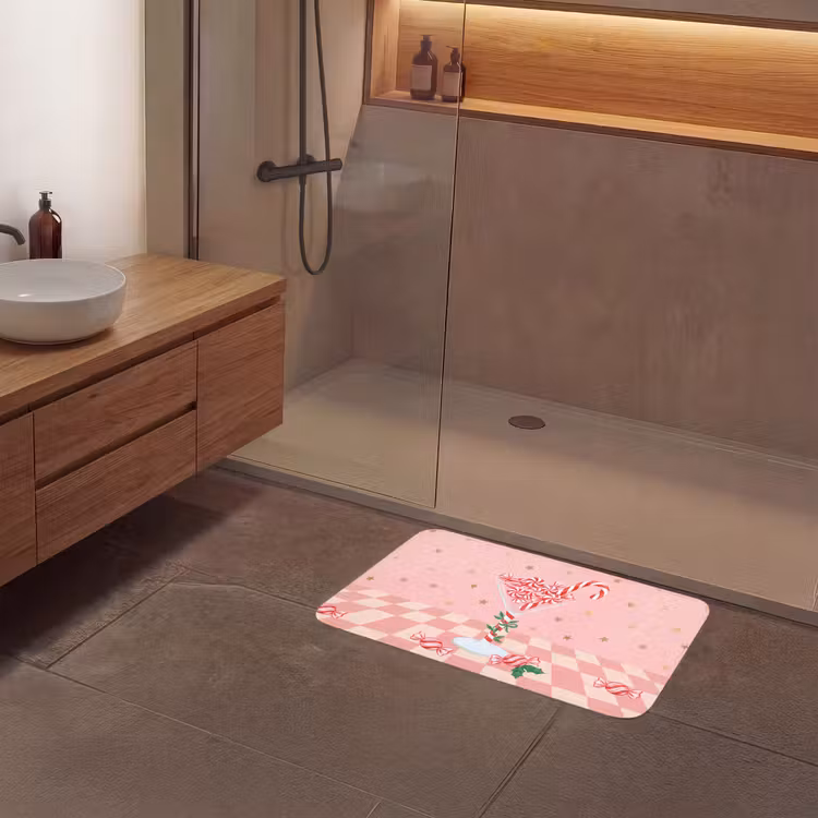 Badmat - Snoep - Glas - Roze — 6
