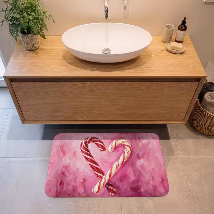 Badmat - Snoep - Hart - Roze — 2