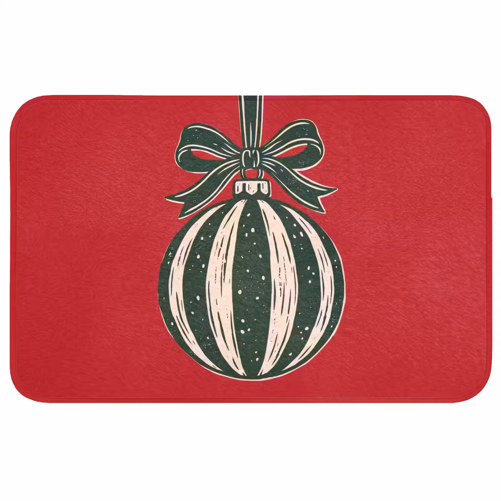 Badmat - Kerstbal - Kerst - Rood — 1