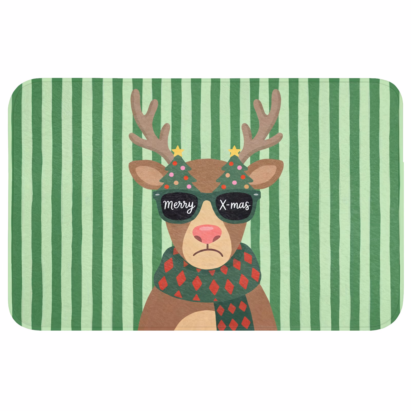 Badmat - Rendier - Kerst - Illustratie — 1