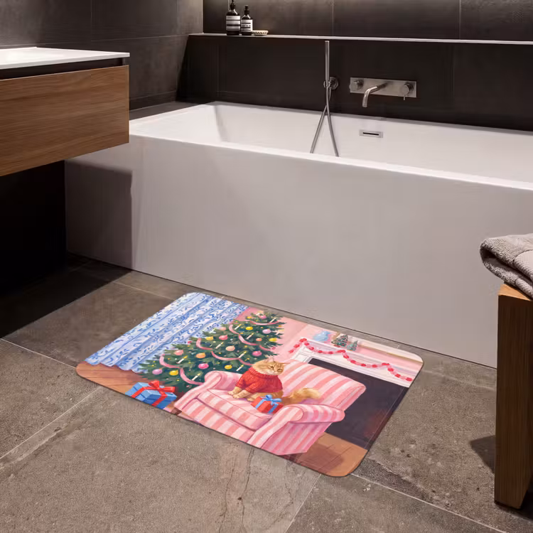 Badmat - Kat - Kerst - Interieur — 4