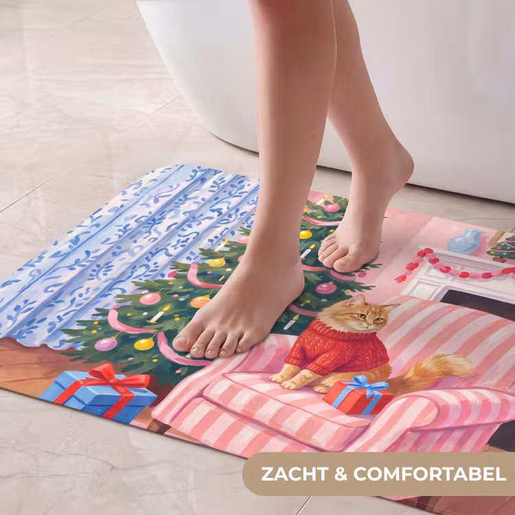 Badmat - Kat - Kerst - Interieur — 5