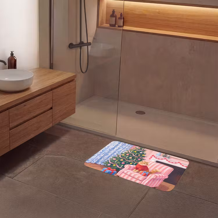 Badmat - Kat - Kerst - Interieur — 6