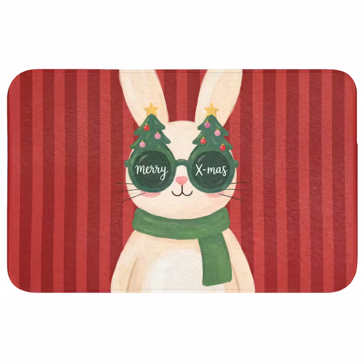 Badmat - Konijn - Kerst - Dieren — 1