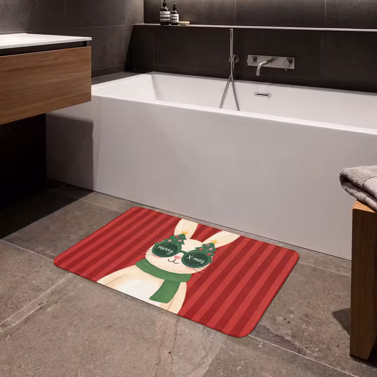 Badmat - Konijn - Kerst - Dieren — 4