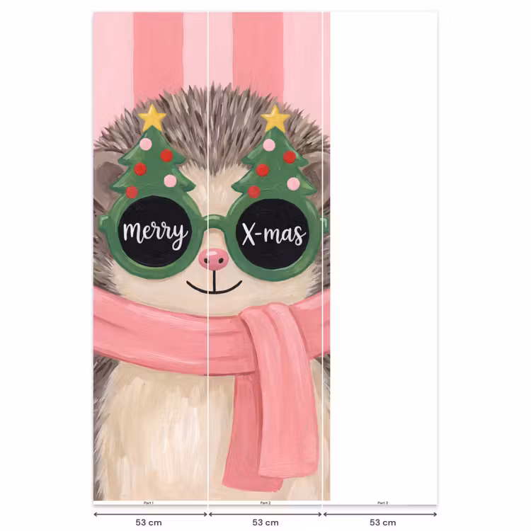 Behang - Egel - Kerst - Illustratie β 6