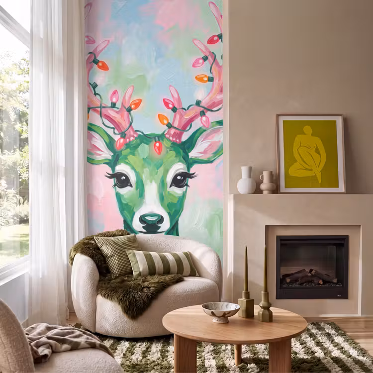 Behang - Hert - Kerst - Dieren — 1