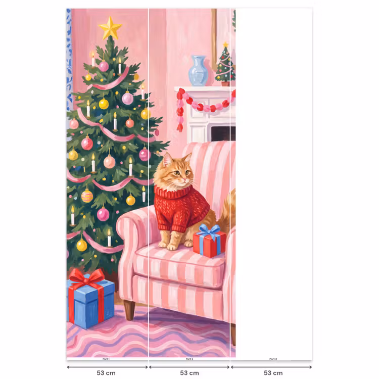 Behang - Kat - Kerst - Interieur β 6