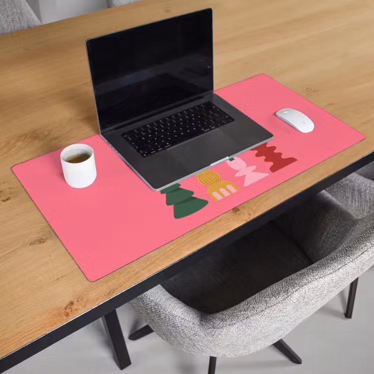 Bureau onderlegger - Kaarsen - Feest - Roze — 3