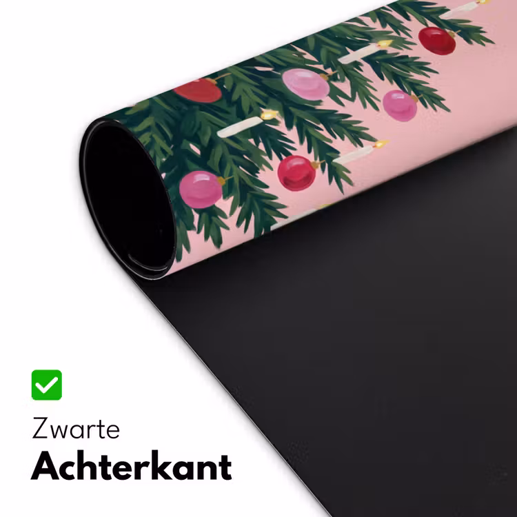 Bureau onderlegger - Kerstboom - Kerst - Roze — 5