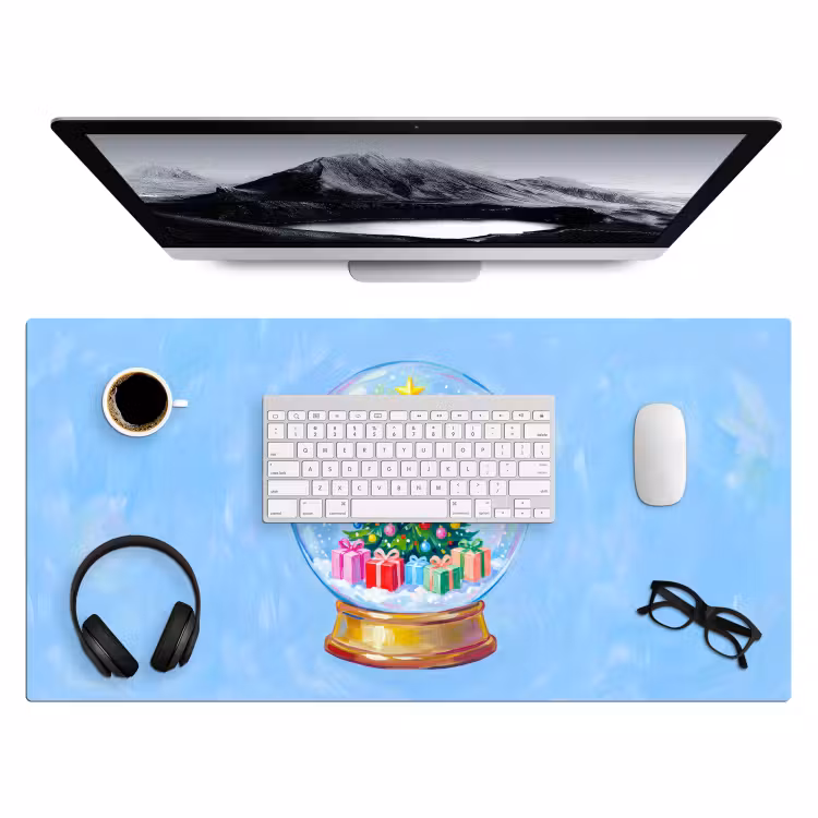 Bureau onderlegger - Sneeuwbol - Kerst - Cadeaus — 4