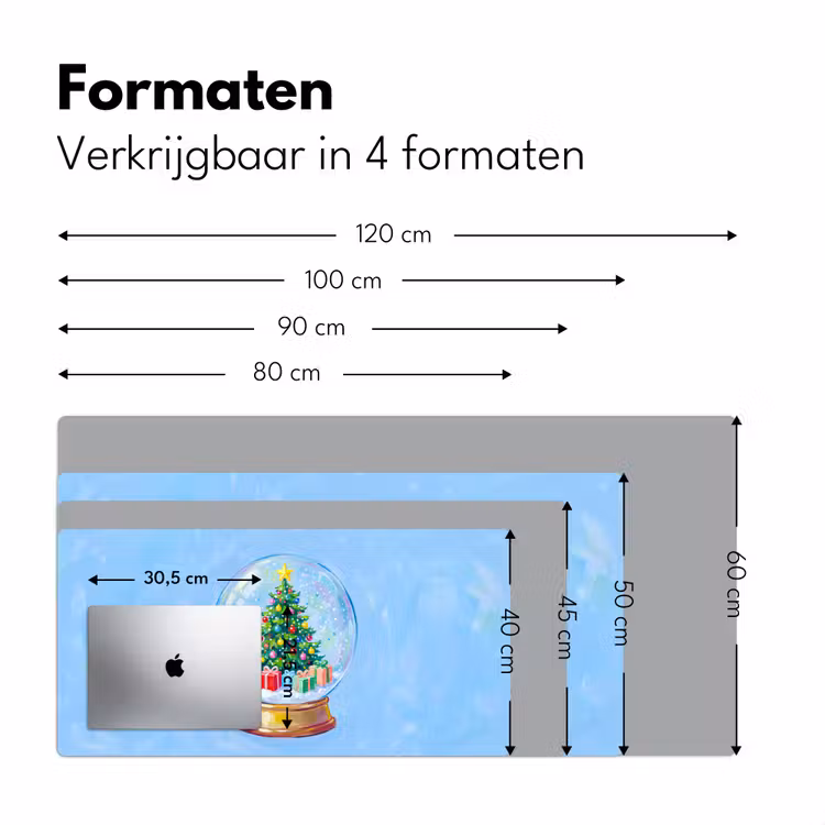 Bureau onderlegger - Sneeuwbol - Kerst - Cadeaus — 8