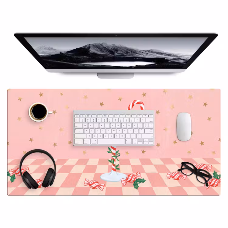 Bureau onderlegger - Snoep - Glas - Roze — 4