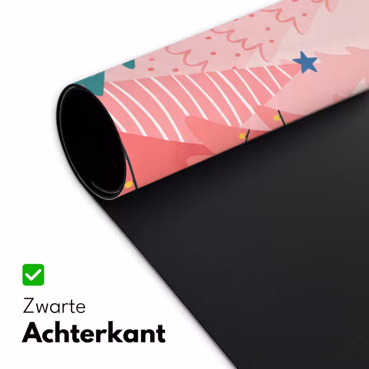 Bureau onderlegger - Kerstbomen - Illustratie - Roze — 5